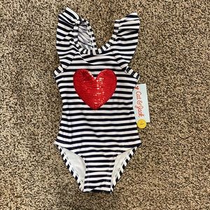 Cat & Jack Girls One Piece Swimsuit
